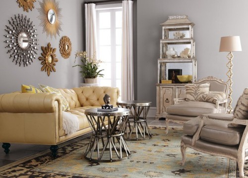 Mixing Metallics in Home Decor