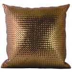 Metallic Bronze Accent Pillow