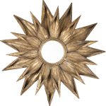 Metallic Bronze Sunburst Mirror