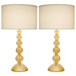 Gold Murano Glass Lamps