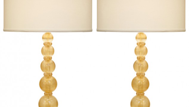 Gold Murano Glass Lamps