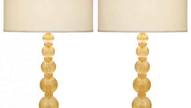 Gold Murano Glass Lamps