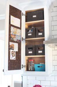 cabinet corkboard