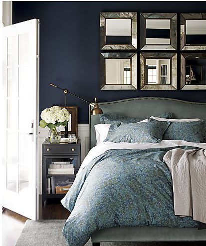 Mirrors above bed discount