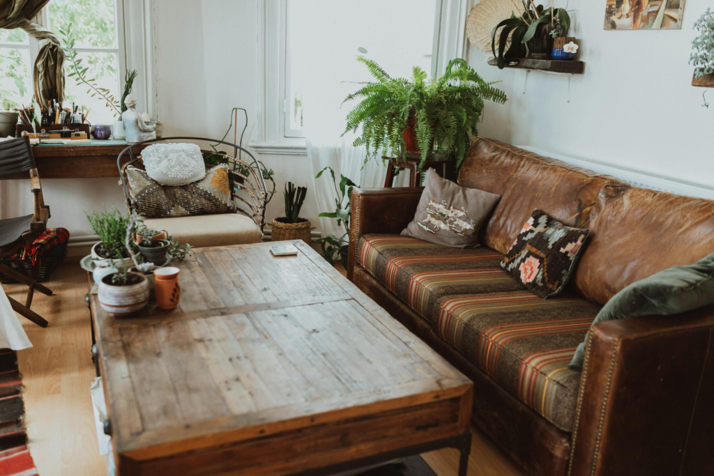 Rustic Leather sofa